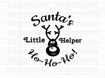 santa's little helper hohoho svg