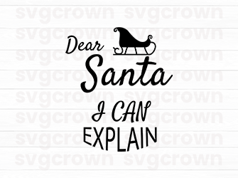 dear santa i can explain svg