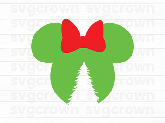 green minnie svg face