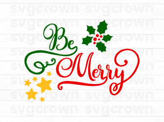 be merry svg