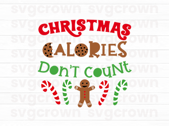 christmas calories don't count svg