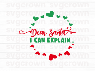 dear santa i can explain svg