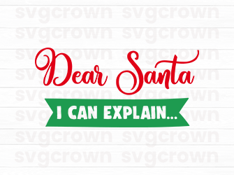 dear santa i can explain svg