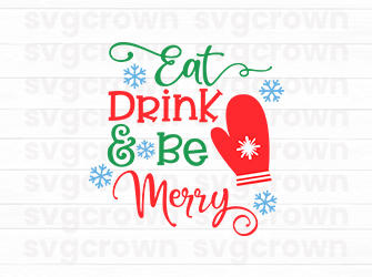 eat drink be merry svg