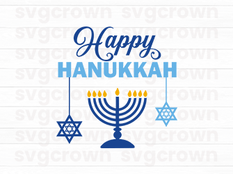 happy hanukkah svg