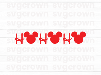 hohoho mickey svg