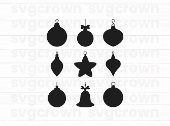 christmas ornaments svg