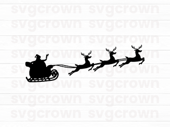 santa on the vehicle svg