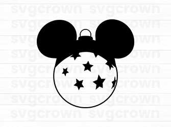 mickey head stars svg