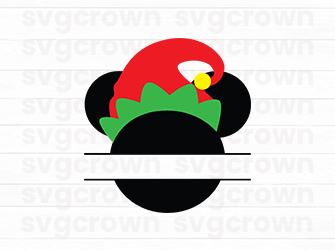 santa mickey svg