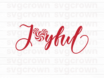 Joyful candy christmas svg