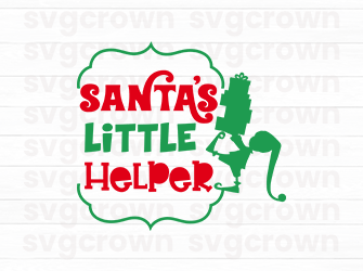 santa's little helper svg