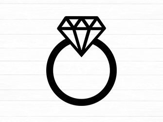 diamond ring svg