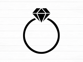diamond ring cricut svg