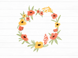 floral wreath svg free - TopFreeDesigns