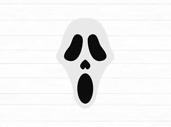 ghost face cricut svg