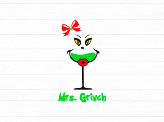 mrs. grinch svg