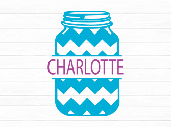 Jar with name SVG