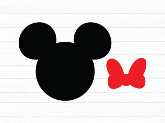Mickey head SVG
