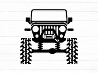 dashing jeep svg