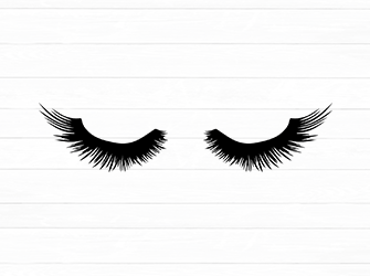 cute lashes svg