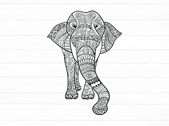 Free Free 255 Mandala Elephant Face Svg SVG PNG EPS DXF File