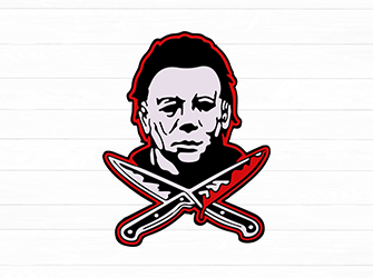 michael myers outline svg
