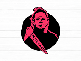 michael myers red svg