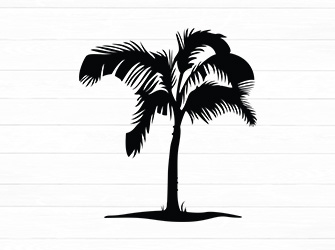 two palm tree svg