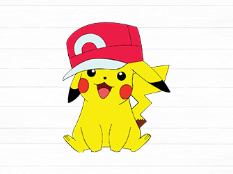 pikachu hat pokemon svg