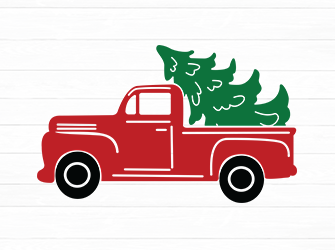 red truck svg