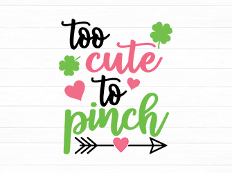 Too cute to pinch SVG