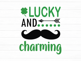 Lucky and charming svg