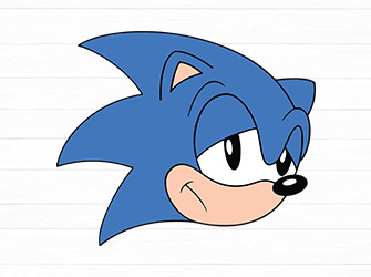 sonic face svg