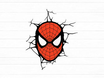 spiderman face svg