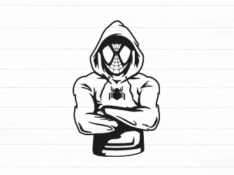 spiderman hoodie svg
