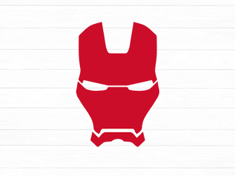 ironman face superhero svg